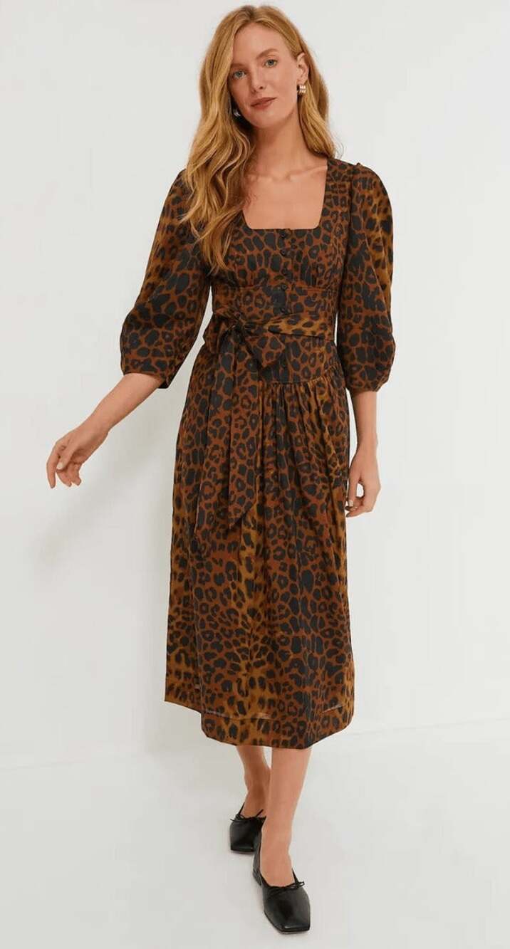 TUCKERNUCK Leopard Print Graciela Dress Size 6 NWT Retail $298